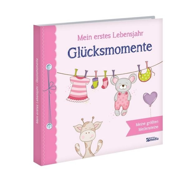 Produktbild: Babyalbum: Mein erstes Lebensjahr - Gl&uuml;cksmomente. Rosa