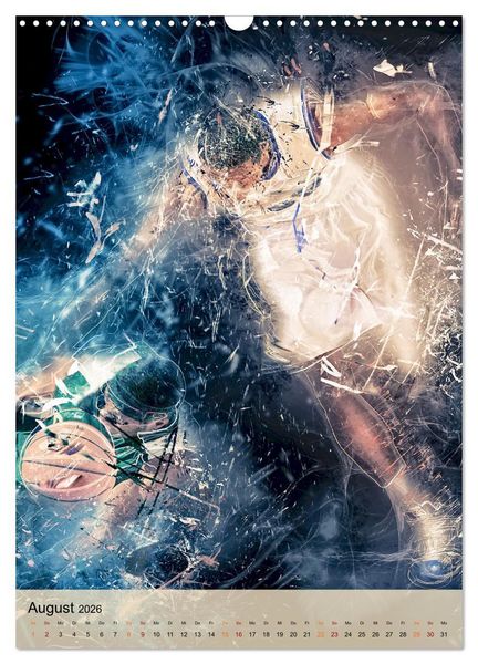 Produktbild: Basketball spektakul&auml;r (Wandkalender 2026 DIN A3 hoch), CALVENDO Monatskalender
