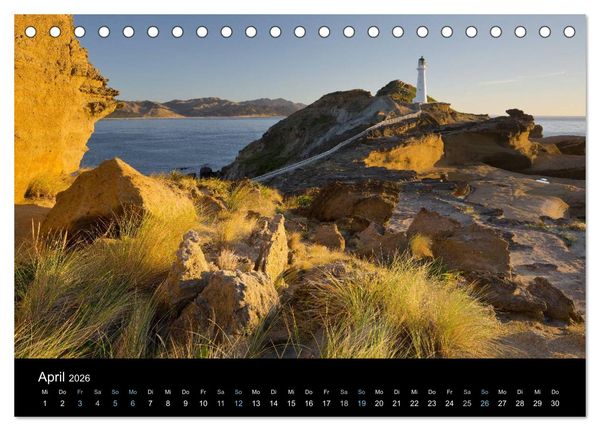 Produktbild: Traumziel Neuseeland 2026 (Tischkalender 2026 DIN A5 quer), CALVENDO Monatskalender