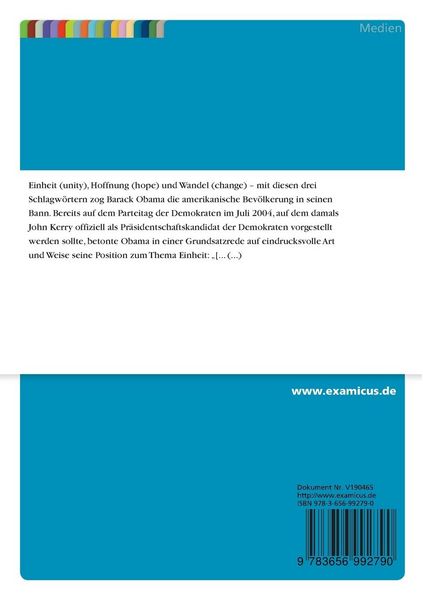 Produktbild: Obamania 2.0 - Exemplarische Analyse der Nutzung der Potentiale des Web 2.0 w&auml;hrend und nach dem amerikanischen Pr&auml;sidentschaftswahlkampf 2008