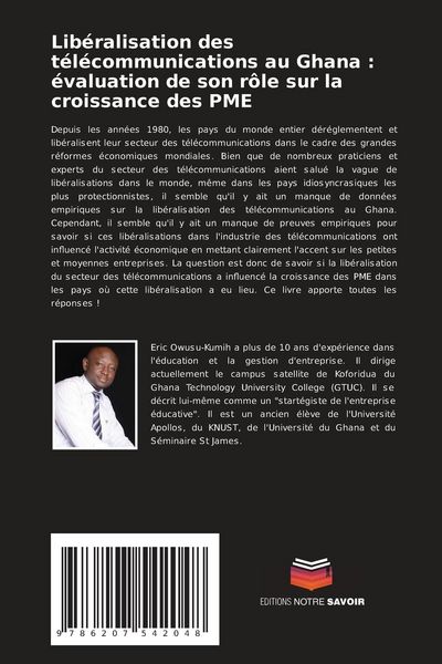Produktbild: Lib&eacute;ralisation des t&eacute;l&eacute;communications au Ghana : &eacute;valuation de son r&ocirc;le sur la croissance des PME