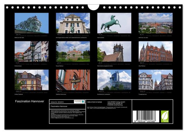 Produktbild: Faszination Hannover (Wandkalender 2026 DIN A4 quer), CALVENDO Monatskalender