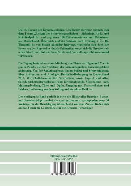 Produktbild: Risiken der Sicherheitsgesellschaft