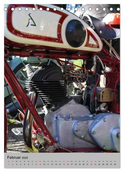 Produktbild: Motorrad Oldtimer - Motoransichten (Tischkalender 2025 DIN A5 hoch), CALVENDO Monatskalender