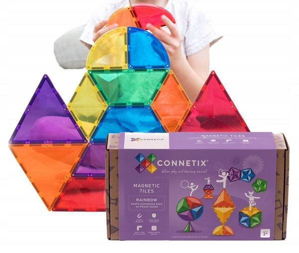 Connetix Magnetbausteine Rainbow Shape Expansion Pack - 36 Teile