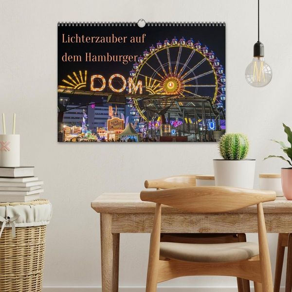 Produktbild: Lichterzauber auf dem Hamburger Dom (Wandkalender 2027 DIN A3 quer), CALVENDO Monatskalender