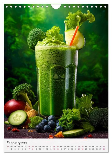 Produktbild: Smoothie Symphony (Wall Calendar 2026 DIN A4 portrait), CALVENDO 12 Month Wall Calendar