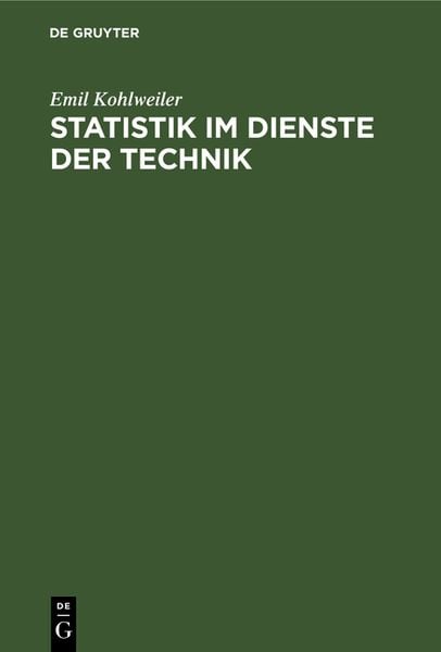 Produktbild: Statistik im Dienste der Technik