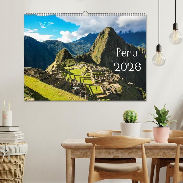 Produktbild: Peru 2026 (Wandkalender 2026 DIN A2 quer), CALVENDO Monatskalender