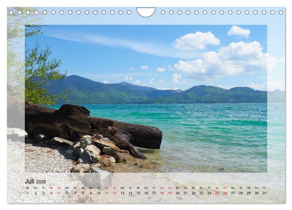 Produktbild: Walchensee (Wandkalender 2026 DIN A4 quer), CALVENDO Monatskalender