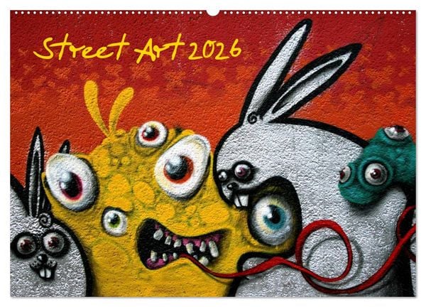 Produktbild: Street-Art 2026 (Wandkalender 2026 DIN A2 quer), CALVENDO Monatskalender