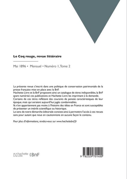 Produktbild: Le Coq rouge, revue litt&eacute;raire