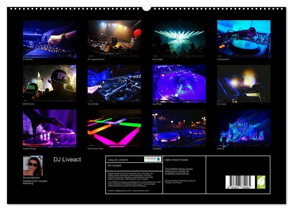 Produktbild: DJ Liveact (hochwertiger Premium Wandkalender 2026 DIN A2 quer), Kunstdruck in Hochglanz