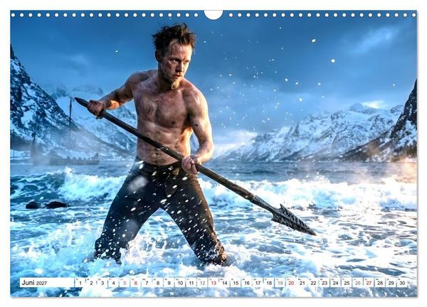 Produktbild: Echte Kerle &ndash; Wikinger (Wandkalender 2027 DIN A3 quer), CALVENDO Monatskalender