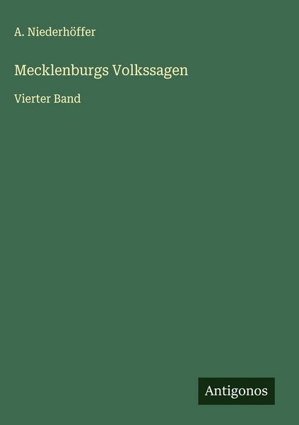 Produktbild: Mecklenburgs Volkssagen