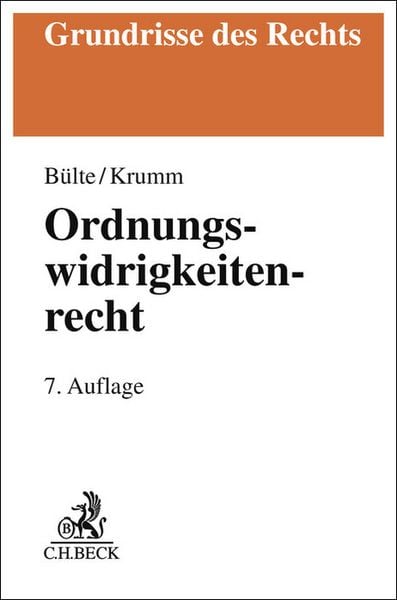 Produktbild: Ordnungswidrigkeitenrecht