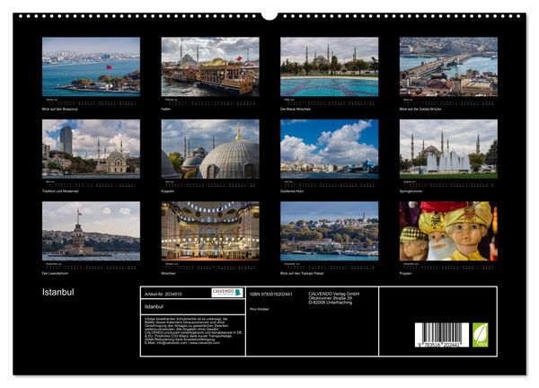 Produktbild: Istanbul (hochwertiger Premium Wandkalender 2026 DIN A2 quer), Kunstdruck in Hochglanz