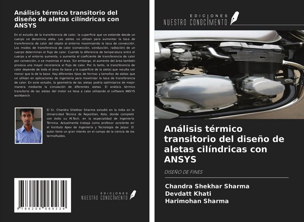 Produktbild: An&aacute;lisis t&eacute;rmico transitorio del dise&ntilde;o de aletas cil&iacute;ndricas con ANSYS
