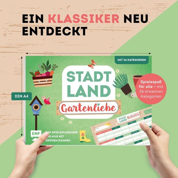 'Stadt, Land, Gartenliebe - Der Spieleklassiker Für Alle Mit Grünem ...