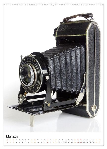 Produktbild: Balgenkameras - Analoge Fotoapparate mit Charme (hochwertiger Premium Wandkalender 2026 DIN A2 hoch), Kunstdruck in Hochglanz