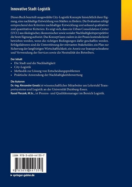 Produktbild: Innovative Stadt-Logistik
