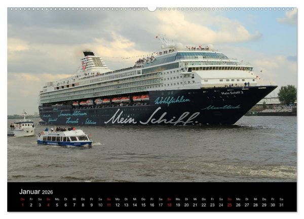 Produktbild: Kreuzfahrtschiffe in Europa (hochwertiger Premium Wandkalender 2026 DIN A2 quer), Kunstdruck in Hochglanz