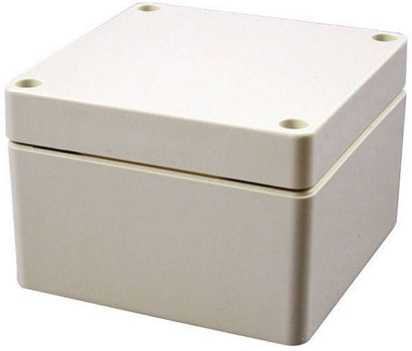 Produktbild: Hammond Electronics 1554EGY Universal-Geh&auml;use 90 x 90 x 60 ABS Lichtgrau (RAL 7035) 1St.