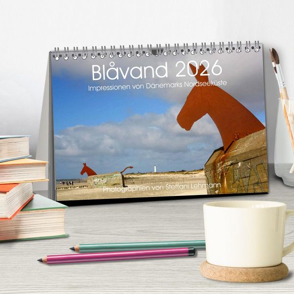 Produktbild: Bl&aring;vand 2026 (Blavand). Impressionen von D&auml;nemarks Nordseek&uuml;ste (Tischkalender 2026 DIN A5 quer), CALVENDO Monatskalender
