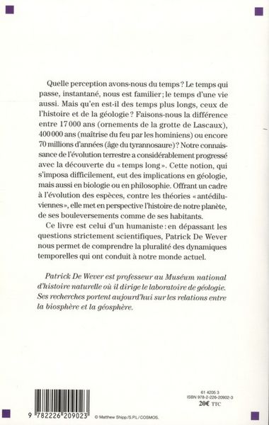 Produktbild: Temps de la Terre, temps de l'homme