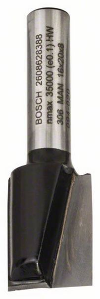 Bosch Accessories 2608628388 Nutfräser Hartmetall Länge 51 mm Produktabmessung, Ø 16 mm Schaftdurchmesser 8 mm