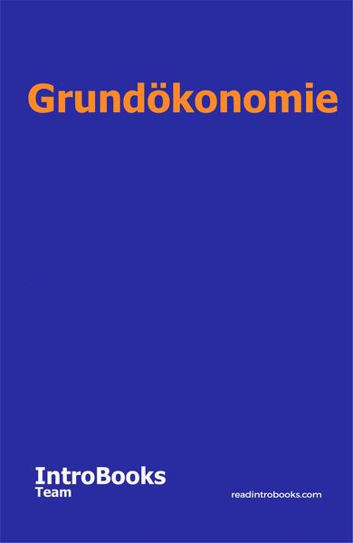 Produktbild: Grund&ouml;konomie