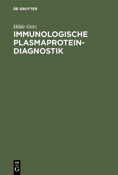 Produktbild: Immunologische Plasmaprotein-Diagnostik