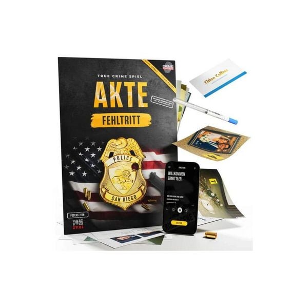 Produktbild: True Crime Spiel: Akte Fehltritt