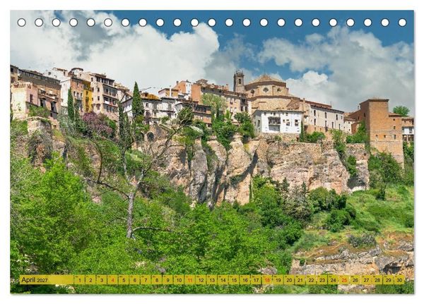Produktbild: Die h&auml;ngenden H&auml;user von Cuenca (Tischkalender 2027 DIN A5 quer), CALVENDO Monatskalender