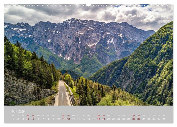 Produktbild: Die Julischen Alpen (hochwertiger Premium Wandkalender 2026 DIN A2 quer), Kunstdruck in Hochglanz