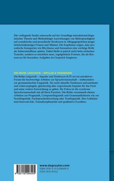 Produktbild: Rhythmus und Kontrast im T&uuml;rkischdeutschen