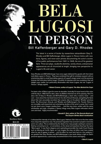 Produktbild: Bela Lugosi in Person