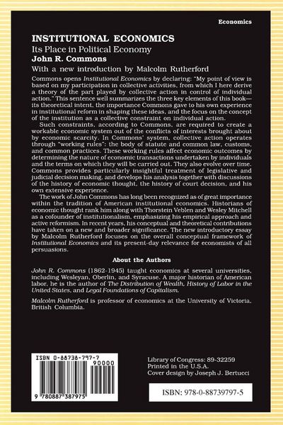 Produktbild: Institutional Economics