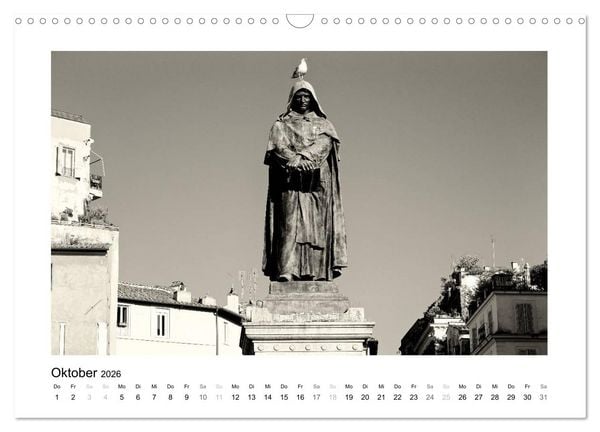 Produktbild: Rom in schwarz - weiss (Wandkalender 2026 DIN A3 quer), CALVENDO Monatskalender