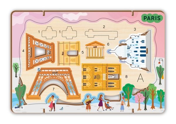 Produktbild: AVENIR - 3D St&auml;dte-Bastelset Paris