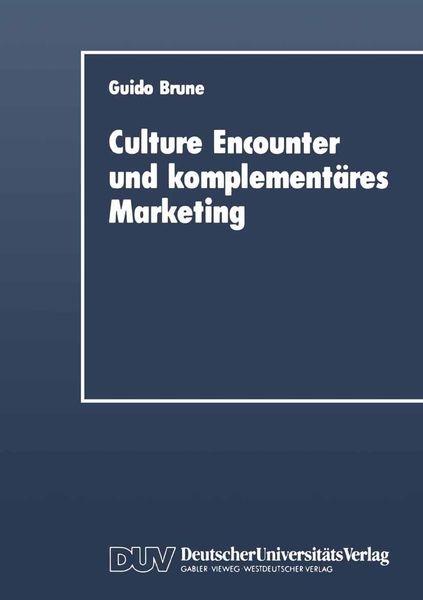 Produktbild: Culture Encounter and komplement&auml;res Marketing