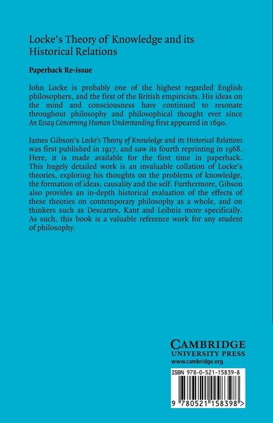 Produktbild: Locke's Theory Knowledge and Its Historical Relations