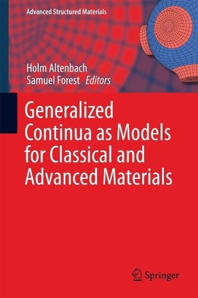 Produktbild: Generalized Continua as Models for Classical and Advanced Materials