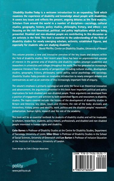 Produktbild: Disability Studies Today