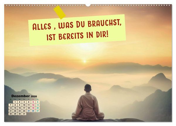 Produktbild: Work - Life - Balance - unterwegs mit coolen Spr&uuml;chen (Wandkalender 2026 DIN A2 quer), CALVENDO Monatskalender