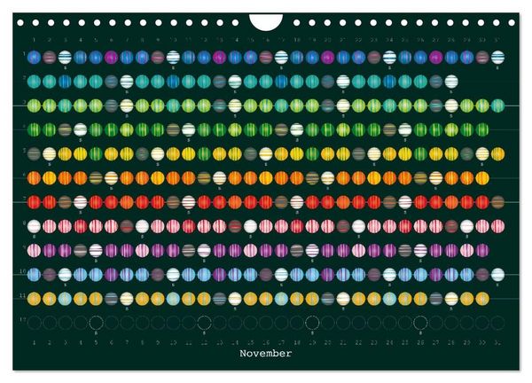 Produktbild: Perlenkalender (Wandkalender 2027 DIN A4 quer), CALVENDO Monatskalender