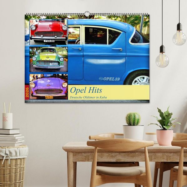 Produktbild: Opel Hits - Deutsche Oldtimer in Kuba (Wandkalender 2026 DIN A2 quer), CALVENDO Monatskalender