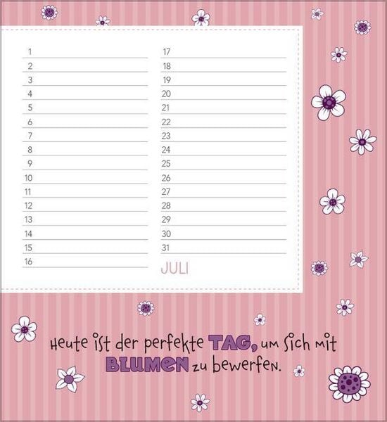 Produktbild: Geburtstagskalender Happy Mind