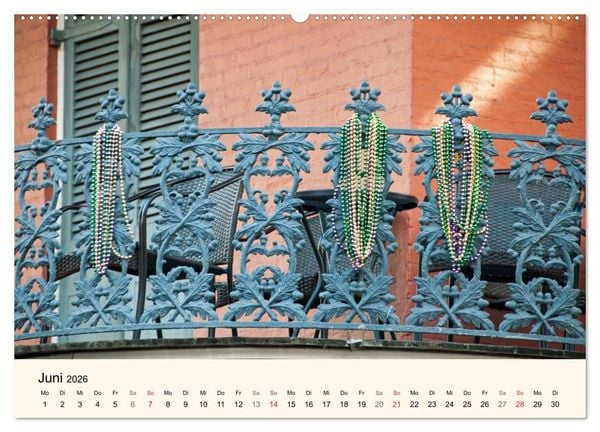 Produktbild: Sommer in New Orleans (Wandkalender 2026 DIN A2 quer), CALVENDO Monatskalender