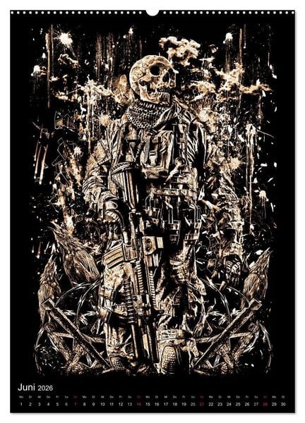 Produktbild: BLOODBOY/WAR ILLUSTRATION (hochwertiger Premium Wandkalender 2026 DIN A2 hoch), Kunstdruck in Hochglanz